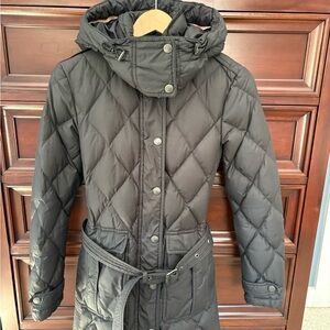 Down quilted Burberry coat